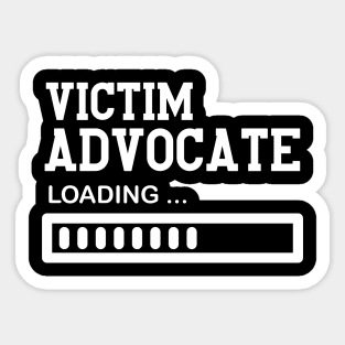 Funny Job Victim Advocate Gift Idea Sticker